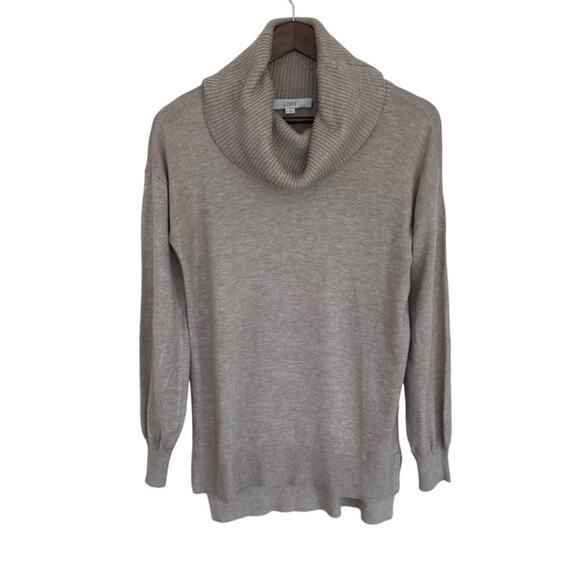 Loft Beige Cowl Neck Sweater - Size Small - Picture 1 of 4